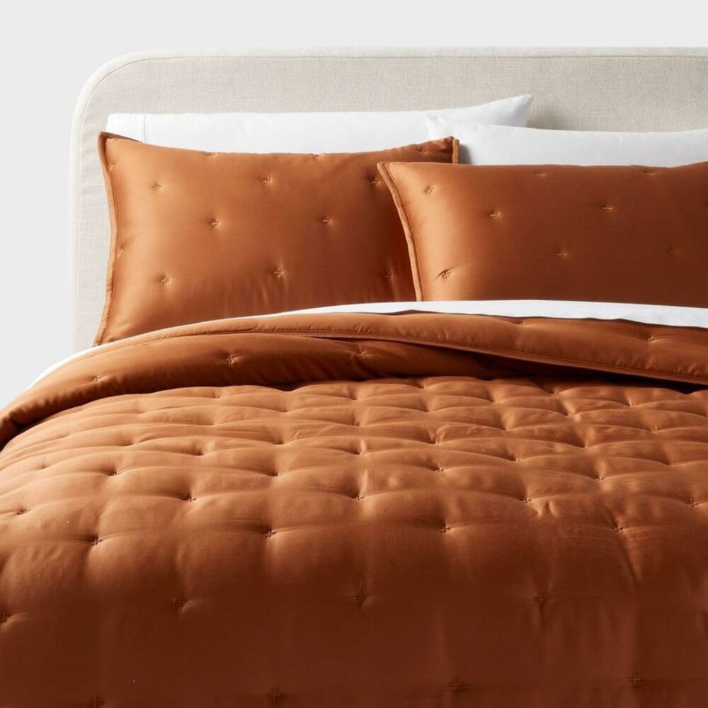 Full/Queen TENCEL Comforter and Sham Set Copper - Threshold